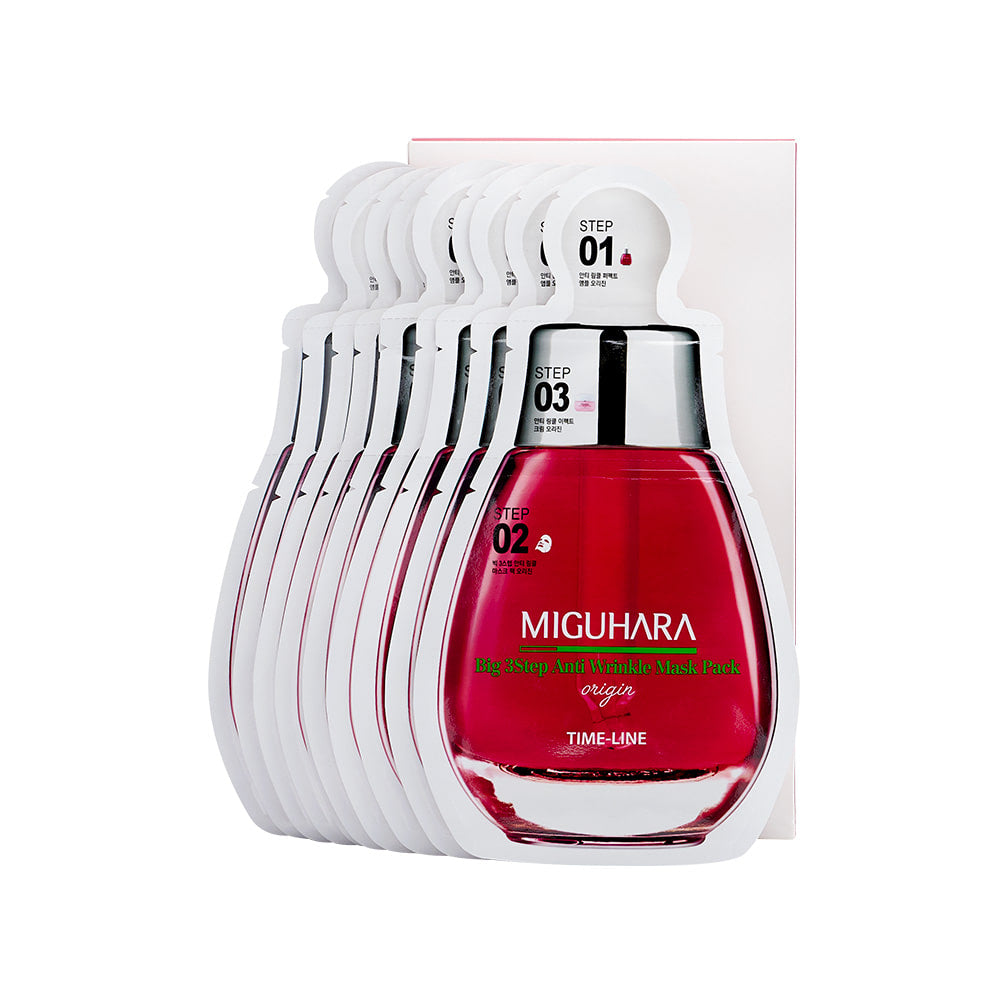 Pack 6 Unidades: Mascarilla antiarrugas Big 3 Step Origin
