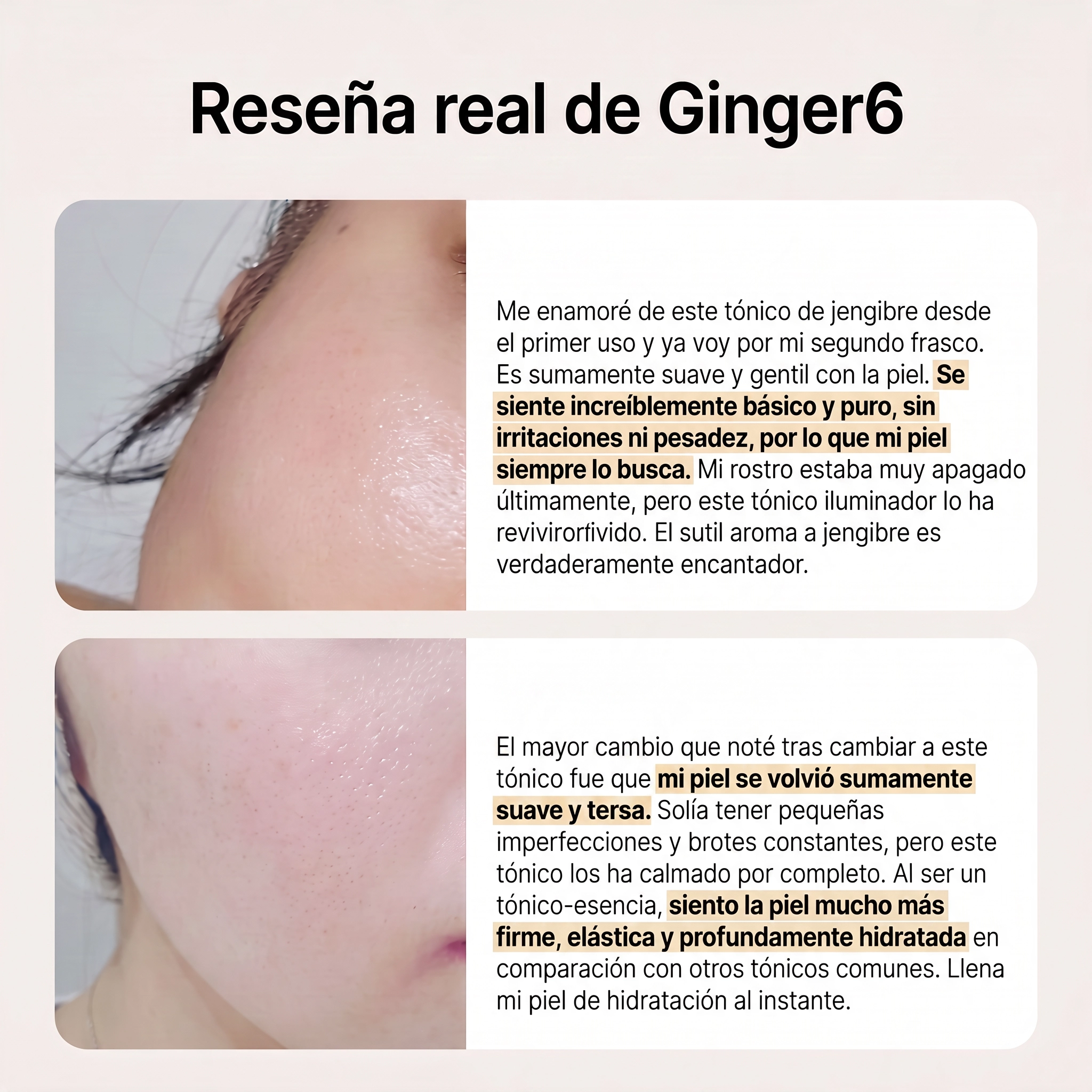 Tónico facial con esencia de flor blanca 150ml Ginger6