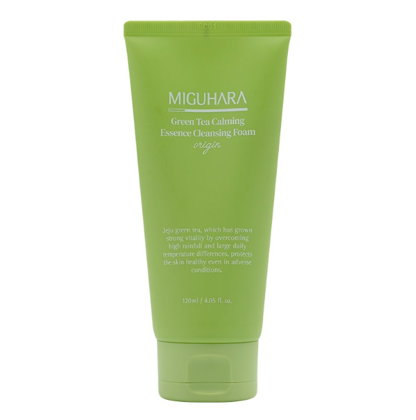 Espuma limpiadora con esencia calmante de té verde 120 ml