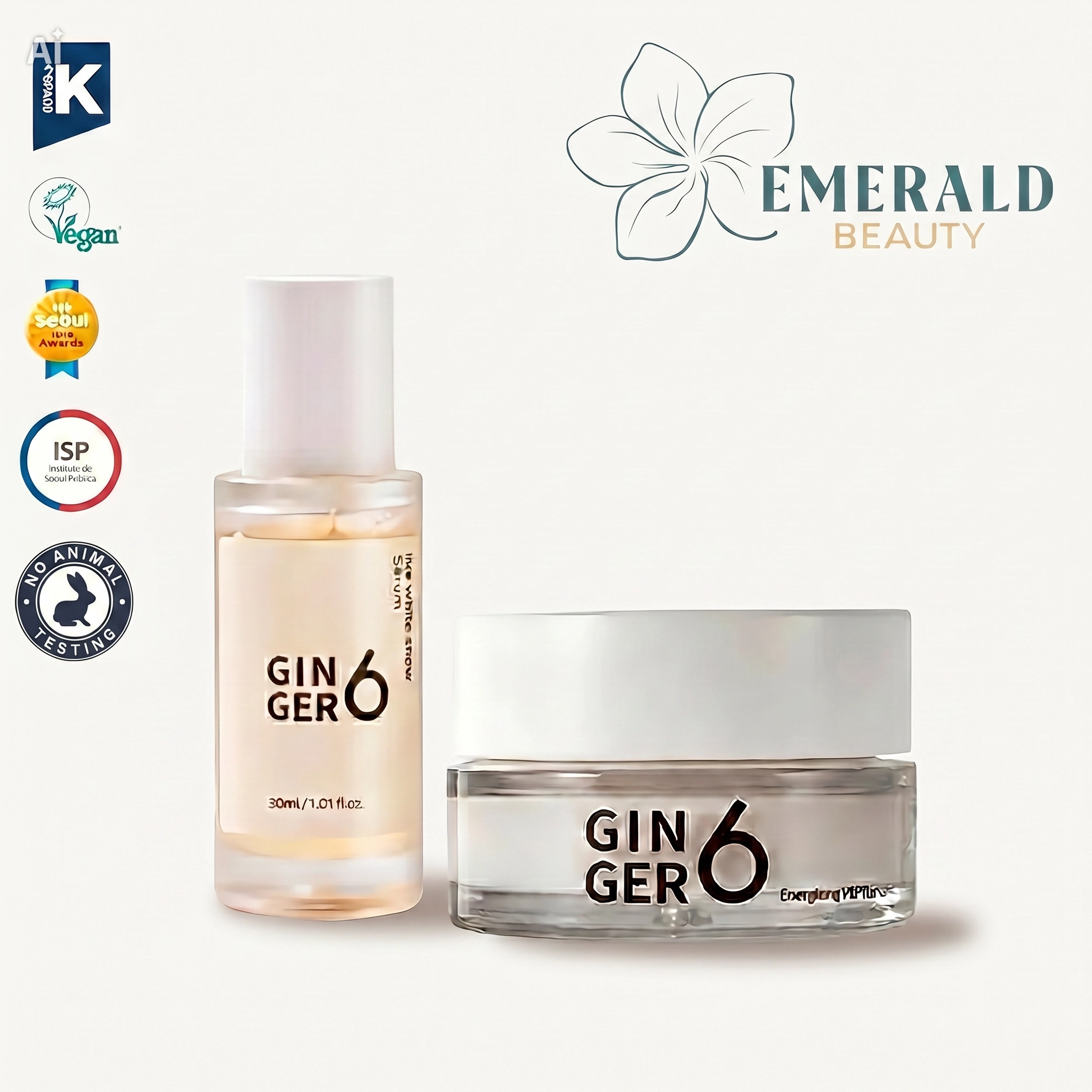 Pack Luxury Mom: Dúo Reafirmante & Iluminador (Serum + Pepti Cream) – Ginger6